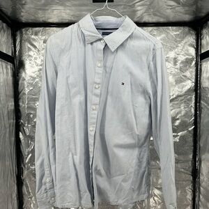 Tommy Hilfiger Long Sleeve Collard Button-down L/G Light blue and white striped